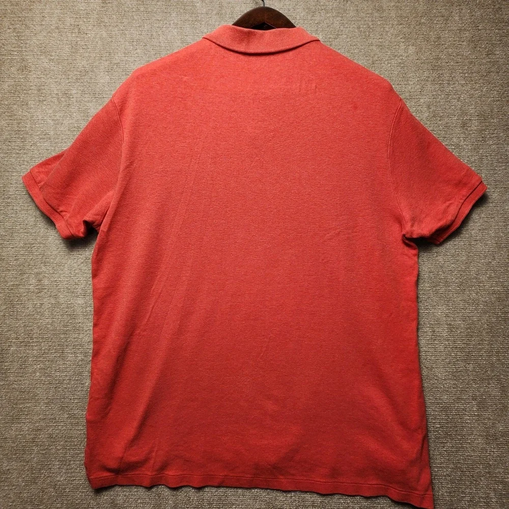Polo Ralph Lauren Polo Shirt Mens Large Red Short Sleeve Pony Logo Cotton